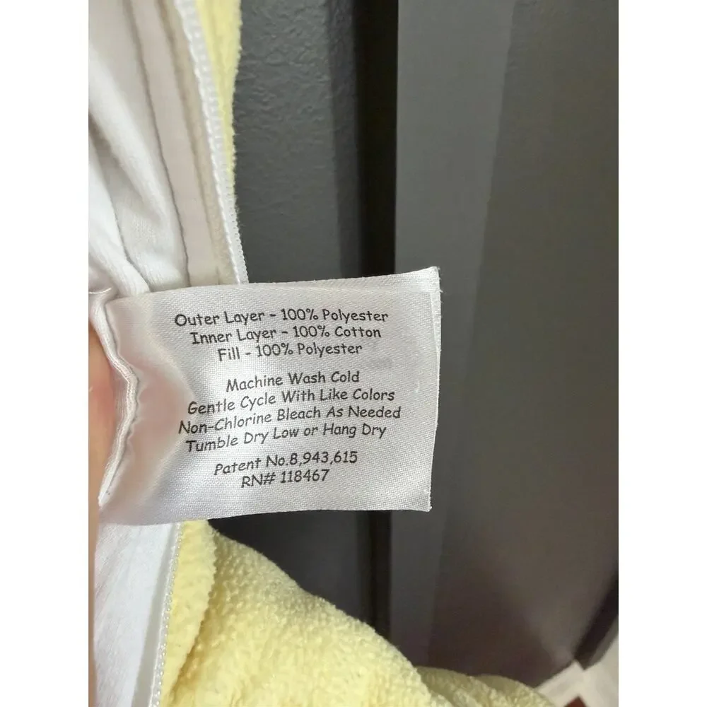 Baby Merlin's Magic Sleepsuit Yellow Cotton Swaddle Transition Size Large 6-9